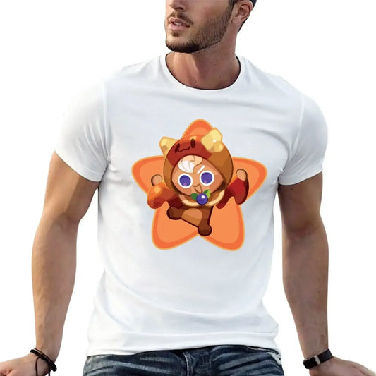 Pancake cookie run kingdom T-Shirt summer clothes heavyweights t shirts for men pack