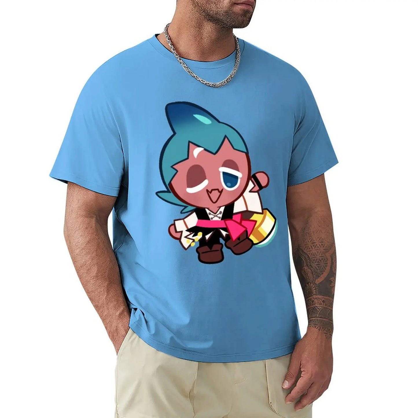 Sorbet Shark Cookie! Cookie Run Kingdom T-Shirt Blouse boys animal print oversized graphic tee shirts for men graphic tees