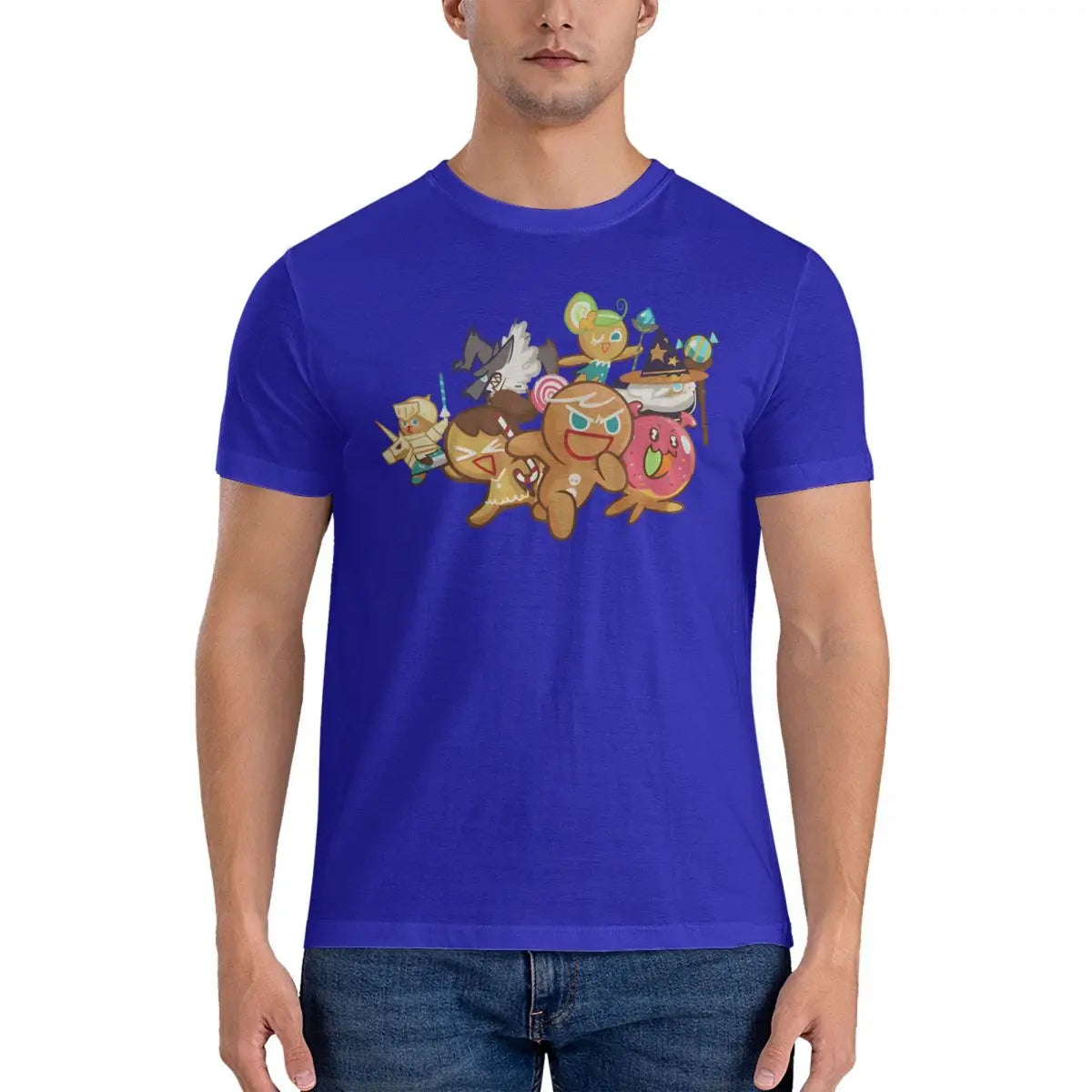 Game Men T Shirts Cookie Run Kingdoms Casual Tees Short Sleeve O Neck T-Shirts Pure Cotton Graphic Tops
