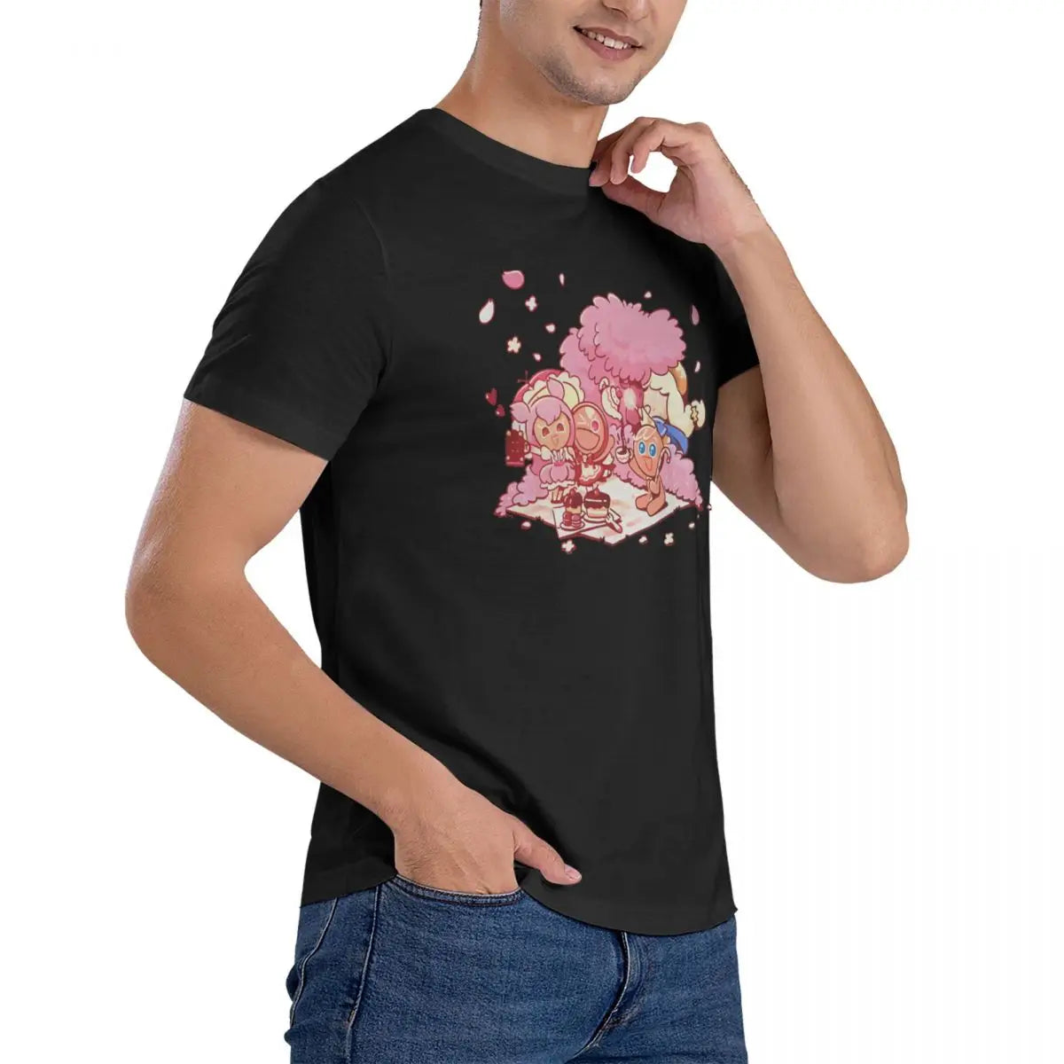 Game T-Shirt Men Cookie Run Kingdoms Funny 100% Cotton Tee Shirt Round Collar Short Sleeve T Shirt Printed Clothing