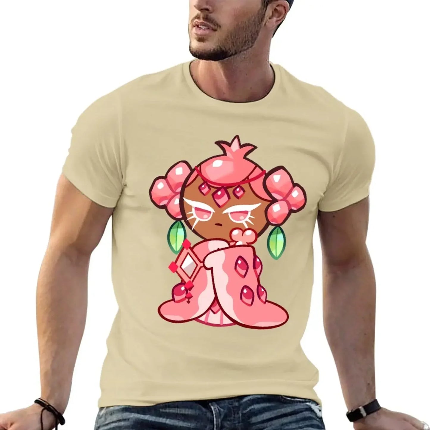 pink pomegranate cookie :) T-Shirt sports fans plus size tops mens white t shirts