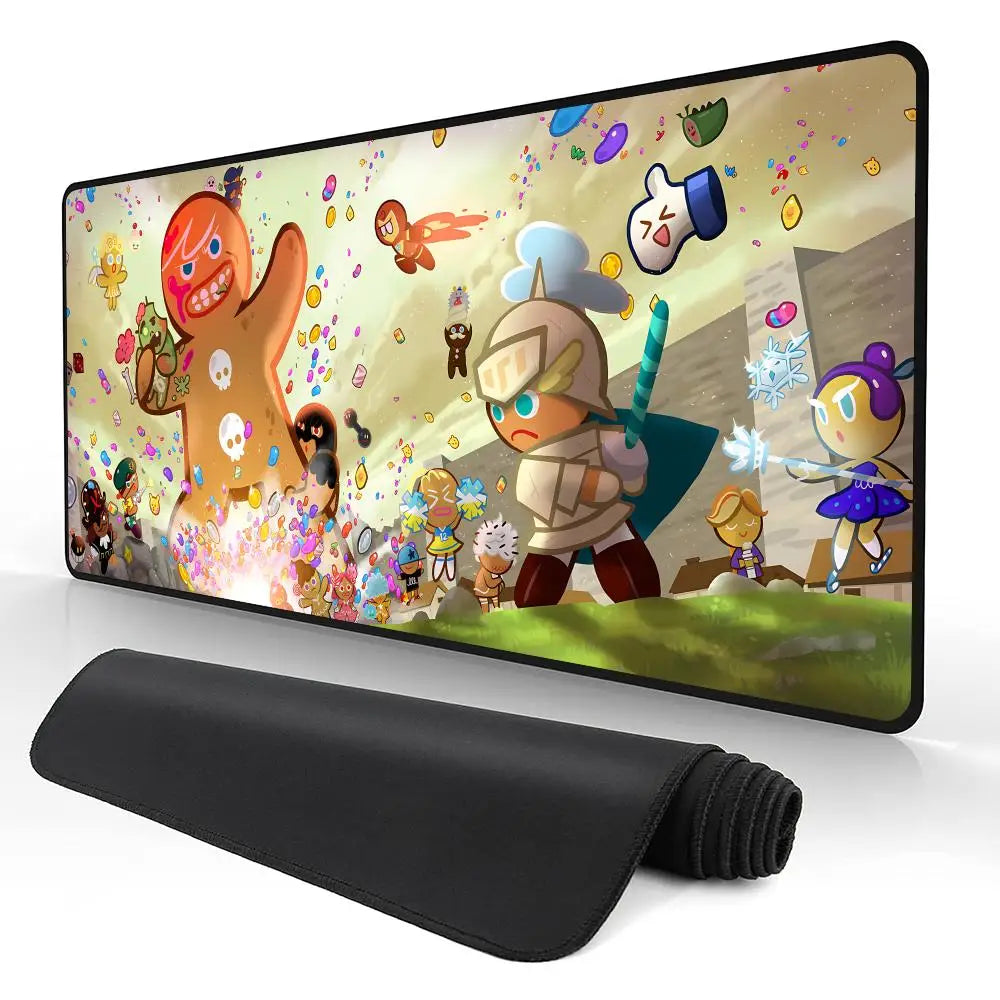 Gamers COOKIE RUN KINGDOMes Mouse Pad Game eSports CSGO mouse pad extra large thickened table mat boys and girls anti-slip mat