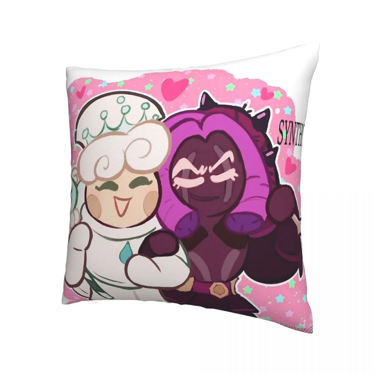 Milk And Purple Yam Cookie Run Kingdom Pillowcase Polyester Cushion Cover Gift Throw Pillow Case Cover Home Zippered 45*45cm