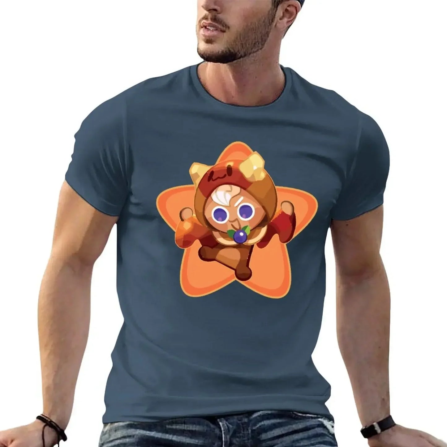 Pancake cookie run kingdom T-Shirt summer clothes heavyweights t shirts for men pack