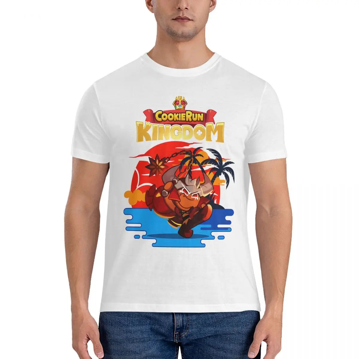 Hipster Summer Malasause T-Shirt for Men O Neck Cotton T Shirt Cookie Run Kingdoms Short Sleeve Tee Shirt Gift Clothing