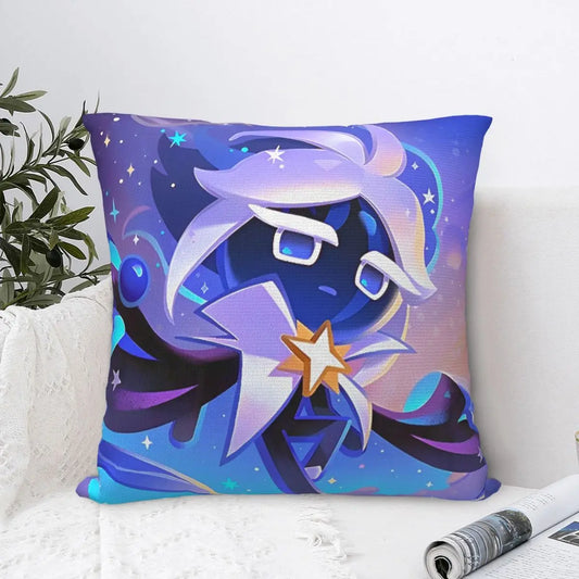 Stardust Cookie Square Pillow Case Cookie Run Kingdom Cushion Cover Funny Zipper Decorative Pillowcover for Home 18"