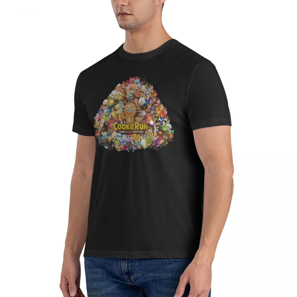 Novelty Game T-Shirts Men Round Collar Pure Cotton T Shirt Cookie Run Kingdoms Short Sleeve Tee Shirt Gift Idea Clothing